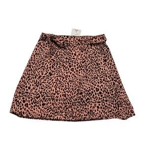 Forever 21 pink leopard  Mini skirt skort new with tags casual spring boho